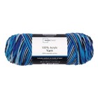 Acrylic Yarn 5 Oz Medium Worsted Weight 285 Yards Blue Blend 2 Pack