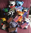 Grateful Dead Plush Bean Bear Collectibles By Liquid Blue  Lot Of 9    Cases