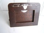 Vintage Arts   Crafts Heintz Silver On Bronze Picture Frame