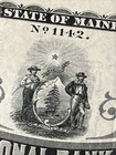 1903 The Georges National Bank Of Thomaston 9 Shares Stock Certificate