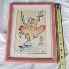 Original Signed Framed Art Dancing Clown Gypsy The Best To You Julian Laurie