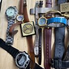 Watches Lot 17 For Repairs parts Only Fossil Timex Citizen Pulsar  Geneva