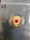 Red Poppy 2012 Remembrance  2 Two Dollar Rare Coin Australia Ex Roll Unc -  69