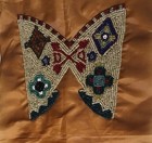 New Native American     Beadwork On Fabric 5    Wide X 5    Long 2 Designs