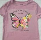 Butterfly Flowers Iron-on Transfer Free To Fly Diy Shirt Decor Tote Bag Pillow 