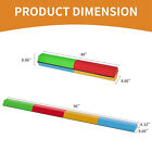Balancefrom 8 Ft Folding Balance Gymnastics Floor Beam With Handles  Multicolor