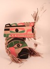 Northwest Coast Nootka Cedar Portrait Mask Headdress By Wilson  buddy  George