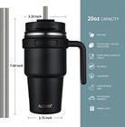 20 Oz Insulated Coffee Mug Tumbler With Handle  Stainless Steel Travel Mug Tumbl