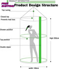 Round Shower Curtain Hanging Shower Curtain 100 X 200 Cm Portable Shower Curtain