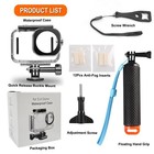 Waterproof Case For Dji Osmo Action 6  196ft 60m Dive Housing With Floating Grip
