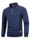 Men s Warm Turtleneck Zipper Pullover Casual Sweater Gym Fitness Sports Fun Gift