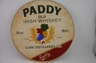 Paddy Irish Whiskey Round Tin Sign Cork Distilleries Pub Bar Wall Decor 8x8