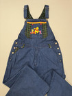 Vintage Disney Catalog Winnie The Pooh   Piglet Dancing Denim Overalls Womens Xl