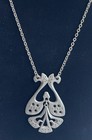 Vtg Scandinavian Tinn Per Norway Pewter Viking Pendant Necklace 24   