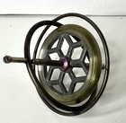 Vintage Gyroscope Metal Spinning Top 3 5   x2 5   