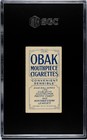 1910 Obak Cigarettes T212 Raymer Sacramento Pcl Baseball Card Sgc 4 5