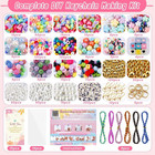 865 Pcs Bead Keychain Kit  Diy Bead Keychain Making Kit  Bag Charm Kit With Acry