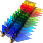 12 Sheets Transparent Texture Stained Glass Variety Pack  6 X 4 Inch Cathedral A