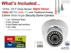 1080p Hd Day Night Vision Indoor Outdoor Security Dome Camera For Cctv Systems