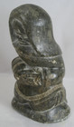 Vintage Hand Carved Soapstone Inuit Eskimo Art Sculpture