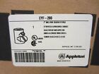 Appleton Eyf200  2  Explosion Proof Seal Off Eys Crouse Hinds  same Day Ship