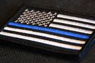 Thin Blue Line United States Flag Patch Police Swat Iron On   Sew On