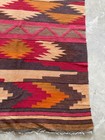 Vintage Traditional Handmade Ghalmouri Geometric Wool Kilim Floor Rug190x135 Cm