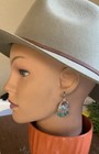 Barse Vine Earrings- Turquoise- Silver- Nwt