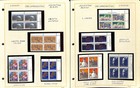 Canada Stamp Collection On 42 Pages  Mint Nh Inscription Blocks 1980-1989