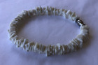 Vintage Bracelet - White Puka Shell With Metal Clasp  18cm Long 