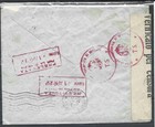 1942 Croatia 2k X2 On Censored Airmail Cover From Zagreb To Triest Italy