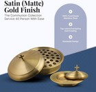 Communion Ware Holy Wine Serving Tray With A Lid   A Stacking Bread Plate With A