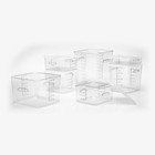 Rubbermaid Commercial Products  Space Saving Square Food Storage 2 Qt   Clear