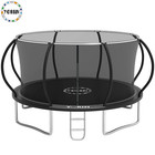 Trampoline 12ft Trampoline With Enclosure Net 1200lbs Trampoline 4-5 Kids Adults