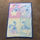 Vtg Blue   s Clues Plush Baby Blanket Clock Star Moon Blocks Tickety Tok 30   x45   