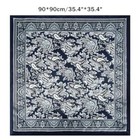  35 Inch Wild Rag Cowboy Scarves For Men  Large Rancher Neckerchief Silk Blue