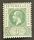 Travelstamps  Seychelles Stamps Scott  64 - 1912 3c King George V Mint Mogh
