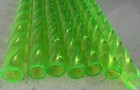 2-12    10mm-fat 40 42oz Tumbler Straw-fluorescent neon Hot Pink  Lime Green Shiny