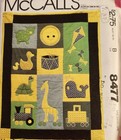 Baby Quilt Patterns Mccall s  Butterick Nursery Teddy Bear  Balloons  Kites Gift