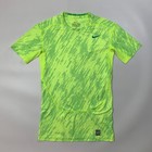 Nike Pro Combat Shirt Mens L Large Compression Neon Dri Fit Training Base Layer