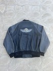 Vintage Harley Davidson Bomber Jacket Leather 100th Anniversary 2003 Black Gray