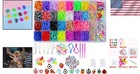 Jiyako Rubber Band Bracelet Kit 2500  Loom Bands Beads Charms Kids Craft