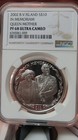 Ngc Pf68 Uc-b  V  Is  2002 In Memoriam Queen Mother Silver  10 Super Gem Proof