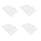 4 Pc Slatwall 12   X 6   Flat Styrene Clear Shoe Shelf Acrylic Display Fixture