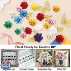 Mverse Paper Flowers For Graduation Cap Decoration Kit  Small Roses Flores Fo