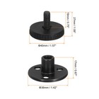 Headboard Stoppers  2pcs - Adjustable Bed Frame Anti-shake  33-40mm  Black 