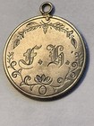 1854 Seated Liberty Quarter Pendant Love Token Silver Coin Jewelry   Historical