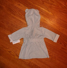 Nwt Carters Baby Boys Bath Robe Blue Hooded 0-9 Months Bear Hood