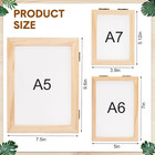 3 Size Wooden Paper Making Screen Paper Making Mould And Frame Kit For Diy Craft