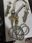 Waterworks Beacon Modern Tub Filler Diverter Spout W  Cross Handles   Handshower